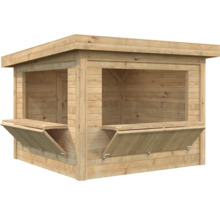 Holzgartenhaus mit Klapptheken