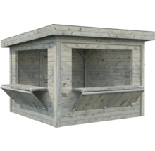 Holzgartenhaus mit Ausgabefenstern