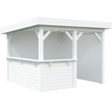 Weißer Holzpavillon für den Garten