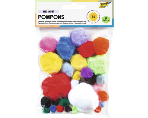 Pompons MIX bunt