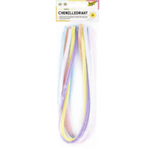 Packung Chenilledraht, 50 cm lang, 8 mm dick, 10 Stück