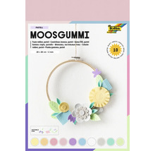 Moosgummi, pastellfarben, 20 x 29 cm, 2 mm dick, geeignet zum Basteln