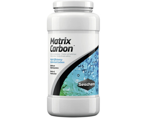 Filtermedium Seachem Matrix Carbon Hochleistungs Filterkohle 500 ml Matrix Carbon Aktivkohle für Süß- und Meerwasseraquarien im Behälter