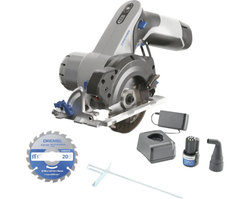Dremel Handkreissäge mit Akku, Ladegerät, Sägeblatt und Zubehör