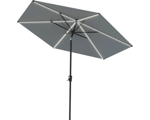 Rechteckiger Sonnenschirm mit LED-Beleuchtung