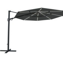 Freiarmschirm mit Beleuchtung für den Garten oder die Terrasse