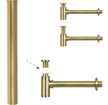 Abflussrohr mit Siphon und Ablaufgarnitur