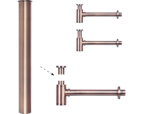 Abflussrohrgarnitur aus Metall