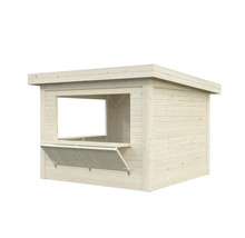 Holz Garten Kiosk mit Fenster und ausklappbarer Theke