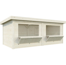Holz Garten Kiosk mit zwei offenen Fensterläden