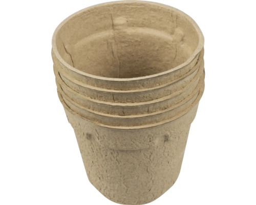 Anzucht-Töpfe FloraSelf ⌀ 11,5 cm Papier 5 Stk Stapel Torf Pflanztöpfe für Gartenbedarf