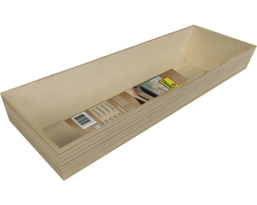 Rechteckiger Pflanzkasten aus Holz