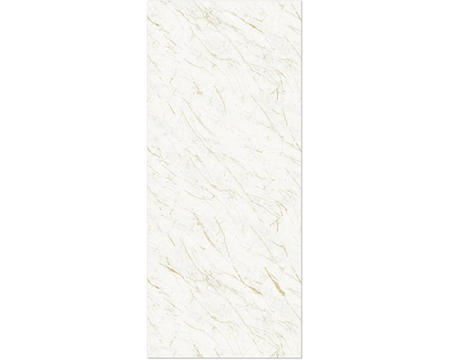 Kunststoffpaneel Element 3D Optik Marble Calacatta Brilliant Nullfuge 2600 x 375 x 8 mm Dekorplatte in Marmoroptik