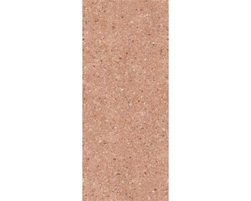 Kunststoffpaneel Element 3D Optik New Terrazzo Rose Brilliant Nullfuge 2600 x 37 5 x 8 mm Detailaufnahme einer Terrazzo-Fliese