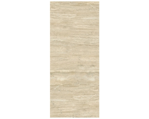 Kunststoffpaneel Element 3D Optik Romano Antico Matt Nullfuge 2600 x 375 x 8 mm Beige Fliese mit Marmoroptik
