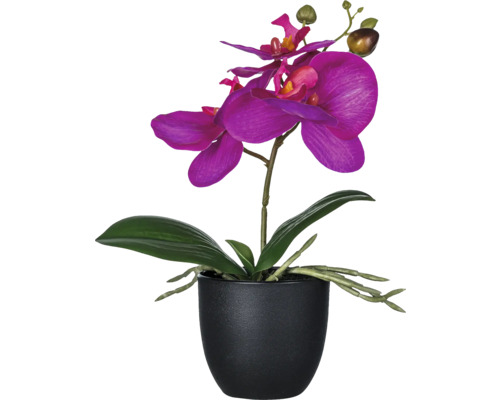 Künstliche Orchidee mit Topf als Dekoration