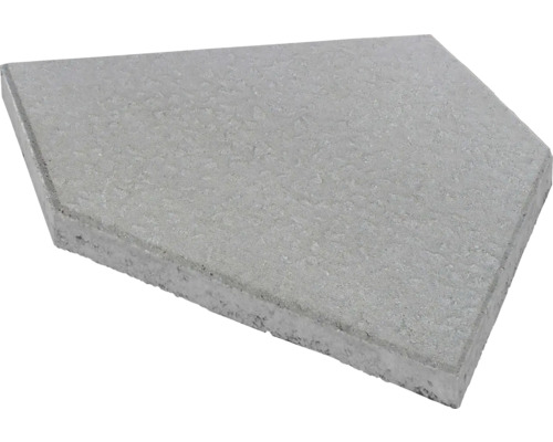 Beton Terrassenplatte Bischofsmütze grau 35 cm x 35 cm x 5 cm