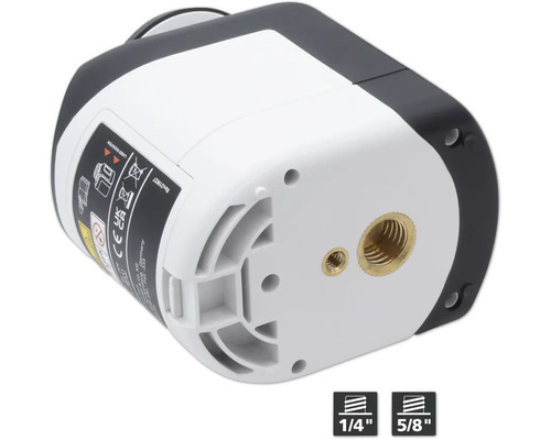 Laser Nivelliergerät Unterseite mit 1/4 Zoll und 5/8 Zoll Gewinde
