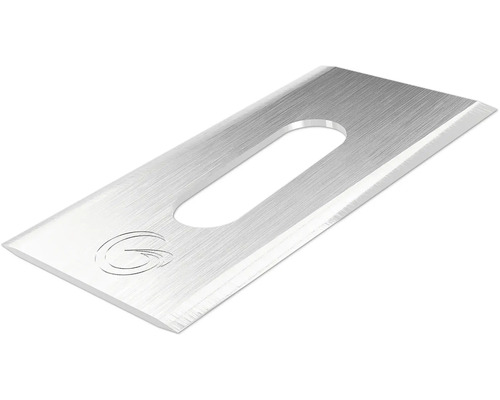 Einzelne Trapezklinge mit Aussparung