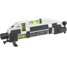 Laserwasserwaage mit zwei Libellen