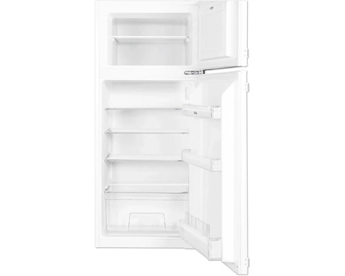 Offener Kühlschrank mit Gefrierfach und Innenraum