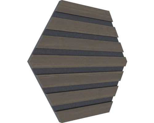 Fjordwall Akustikpaneel Hexagon Eiche geräuchert 265 x 265 x 9 mm 1 Pack = 3 Stück Fjordwall Akustikpaneel Hexagon Eiche geräuchert 265 x 265 x 9 mm 1 Pack = 3 Stück