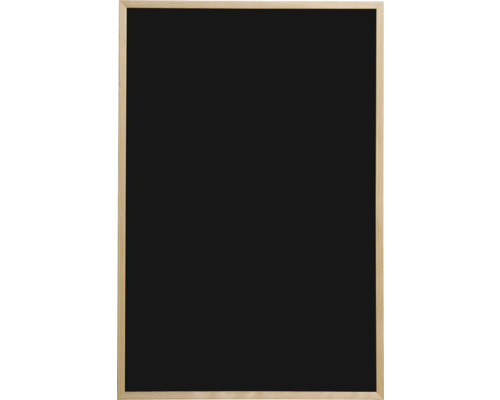 Schwarze Kreidetafel mit Holzrahmen