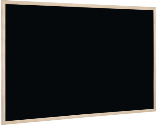 Schwarze Tafel mit Holzrahmen