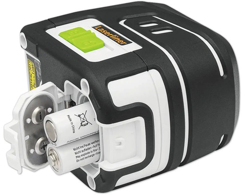 Laserliner Linienlaser mit Batterien im Batteriefach
