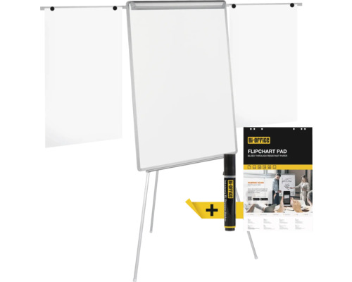 Flipchart mit Block, Stift und Papier für Präsentationen