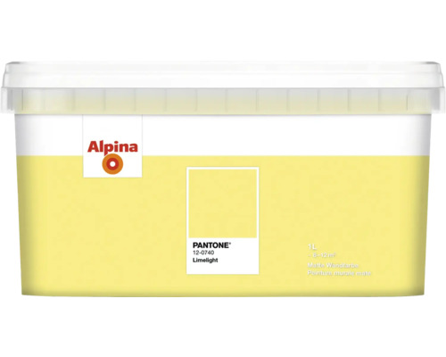 Alpina Wandfarbe Limelight, ein Liter, matte Oberfläche