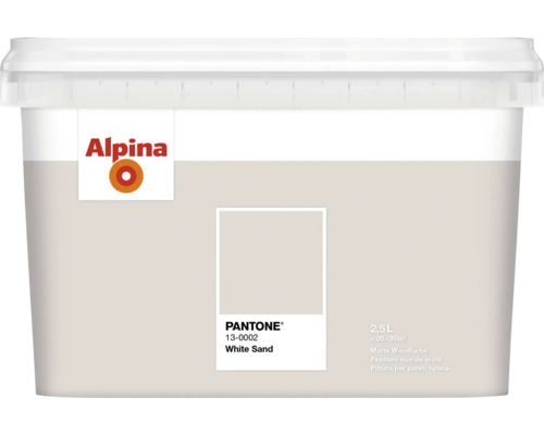 Eimer Alpina Wandfarbe Weiß Sand, 2,5 Liter