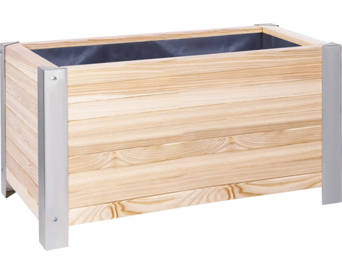 Pflanzkübel Wilk Holz 40 x 80 x 41 cm braun weiß