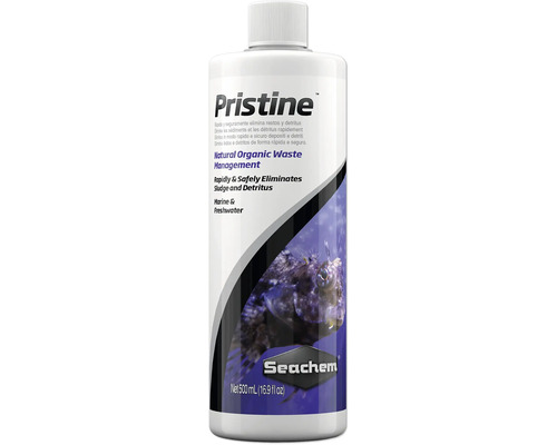 Wasseraufbereiter Seachem Pristine 500 ml natürliche Wasseraufbereitung mittels Bioaugmentation, verbessert Klarheit des Wassers und reduziert überschüssige Nährstoffe, für Süß- und Salzwasser geeignet