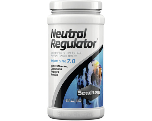 pH Wert Neutralisator Seachem Neutral Regulator 250 g bringt pH-Wert in neutralen Bereich, entfernt sämtliches Chlor, Chloramin und Ammonium