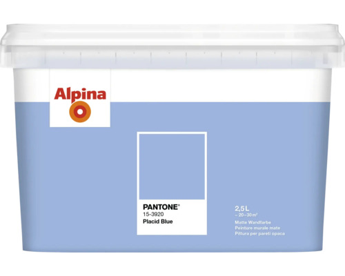 Alpina Wandfarbe Placid Blue, 2,5 Liter Eimer