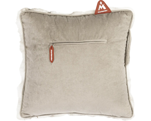 Kissen mit Reißverschluss und Kunstfellrand