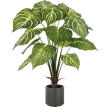 Künstliche Pflanze im Topf mit großen Blättern