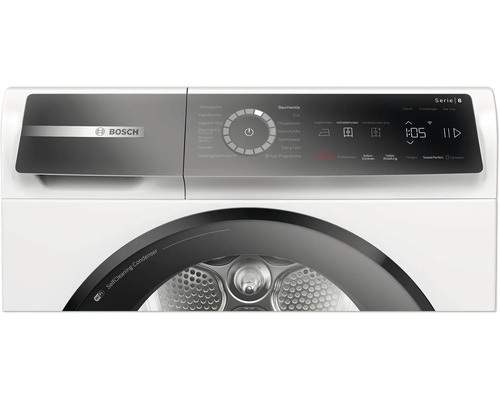 Bosch Waschtrockner der Serie 8 mit Display und verschiedenen Programmen