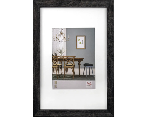 Bilderrahmen Holz Fiorito dunkelgrau 40x60 cm
