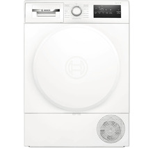 Frontansicht eines weißen Bosch Serie 4 Wärmepumpentrockners