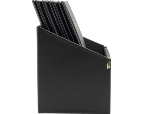 Schwarzer Dokumentenorganizer zur Aufbewahrung von Dokumenten