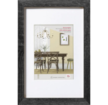 Bilderrahmen Holz Fiorito Kunstglas dunkelgrau 60x80 cm