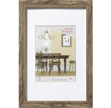 Bilderrahmen Holz Fiorito Kunstglas nussbaum 60x80 cm