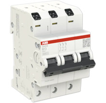 ABB Logo. Leitungsschutzschalter dreiphasig.