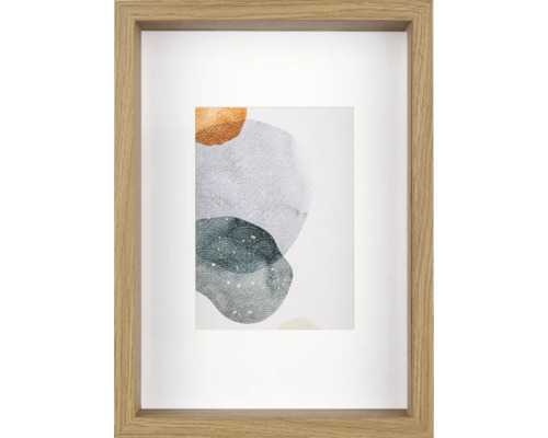 Dokumentenrahmen Holz Shape Kunstglas eiche 21x29,7 cm (DIN A4)