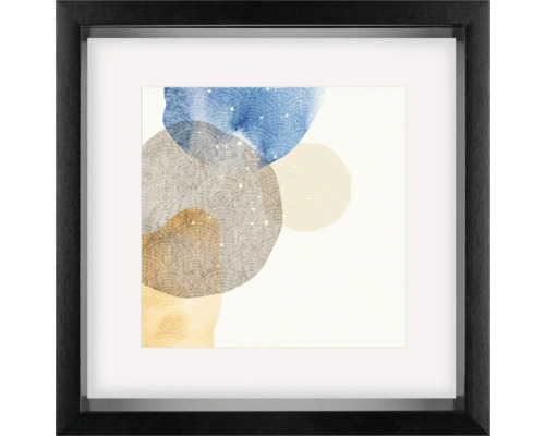 Bilderrahmen Holz Shape Kunstglas schwarz 40x40 cm
