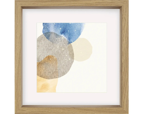 Bilderrahmen Holz Shape Kunstglas eiche 40x40 cm