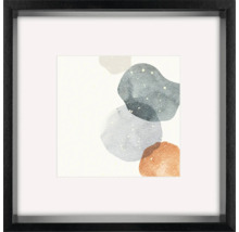 Bilderrahmen Holz Shape Kunstglas schwarz 50x50 cm