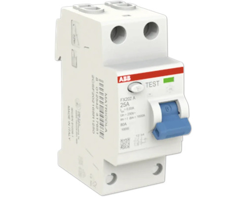 ABB FI-Schalter/Leitungsschutzschalter 25 A ABB Fehlerstromschutzschalter 25 Ampere
